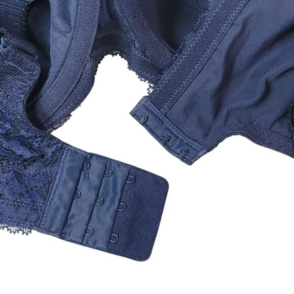 Panache Sculptresse Underwire Sasha Bra Blue 40FF Plunge Seamless Light Pad 9506 - Picture 8 of 11